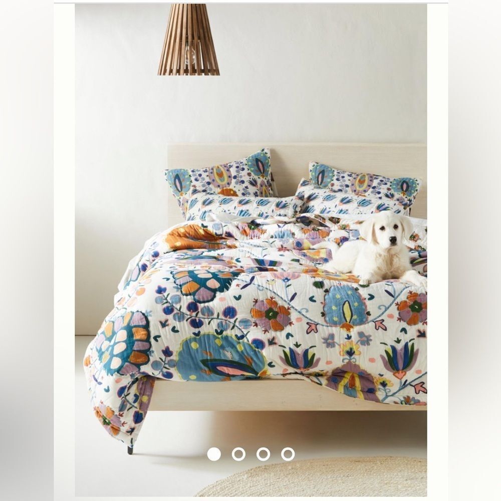Gertrude Handcrafted Quilt By Anthropologie King Quilt size: 104” x 96”